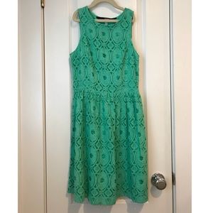Turquoise Lace Dress